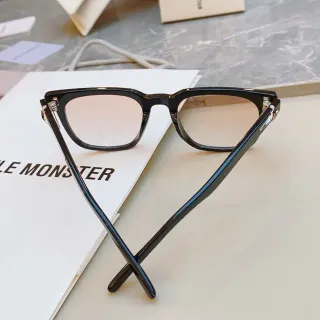 Gentle Monster Black Pink Rectangular Acetate Frame Gradient Lenses Optical Glasses