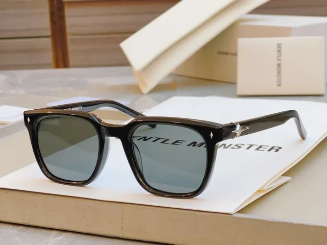 Gentle Monster Black Pink Rectangular Acetate Frame Gradient Lenses Optical Glasses 5