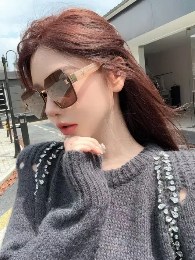 Gentle Monster Geometric Angular Frame Gold-Tone Sunglasses 4