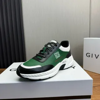 Givenchy City Sport أخضر أسود أبيض حذاء رياضي سميك