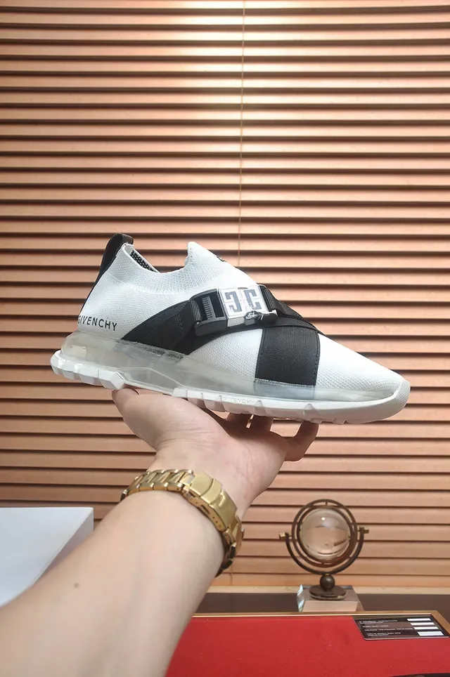 Givenchy Spectre Lacets Blanc et Noir Chaussures Lifestyle 2