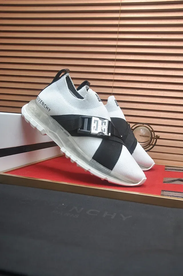 Givenchy Spectre Lacets Blanc et Noir Chaussures Lifestyle 4