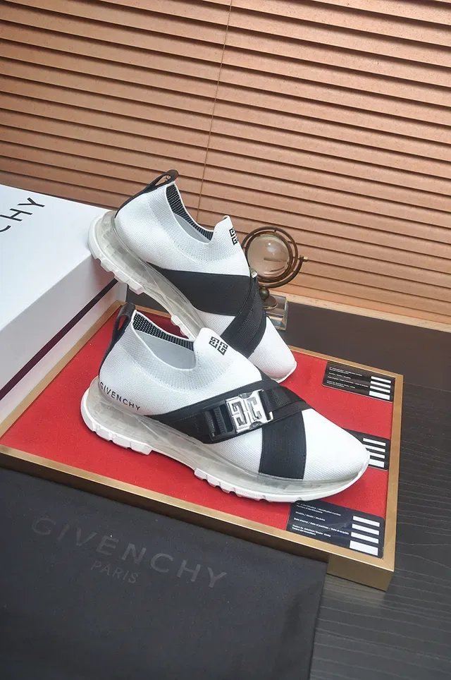 Givenchy Spectre Lacets Blanc et Noir Chaussures Lifestyle 6