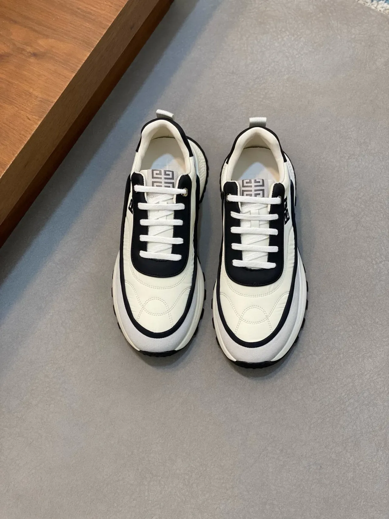 Givenchy Track Trainer Off-White and Black Lifestyle Sneakers 2