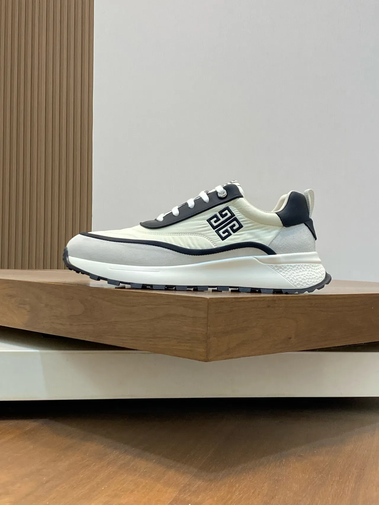 Givenchy Track Trainer Off-White and Black Lifestyle Sneakers 3