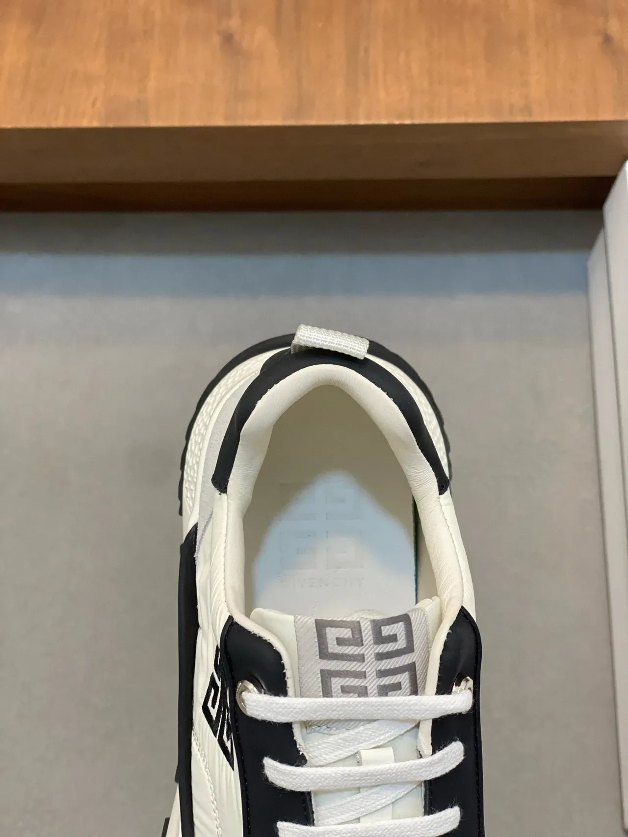 Givenchy Track Trainer Off-White and Black Lifestyle Sneakers 7
