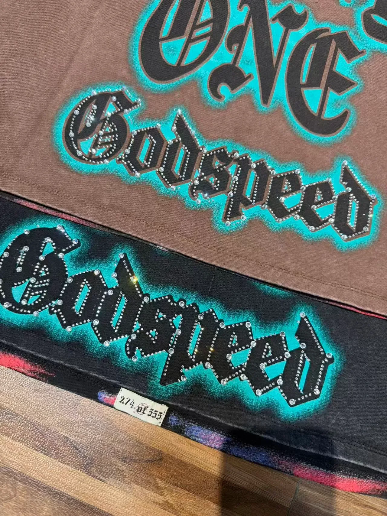 تي شيرت Godspeed غرافيك متهالك بغسيل حمضي 13