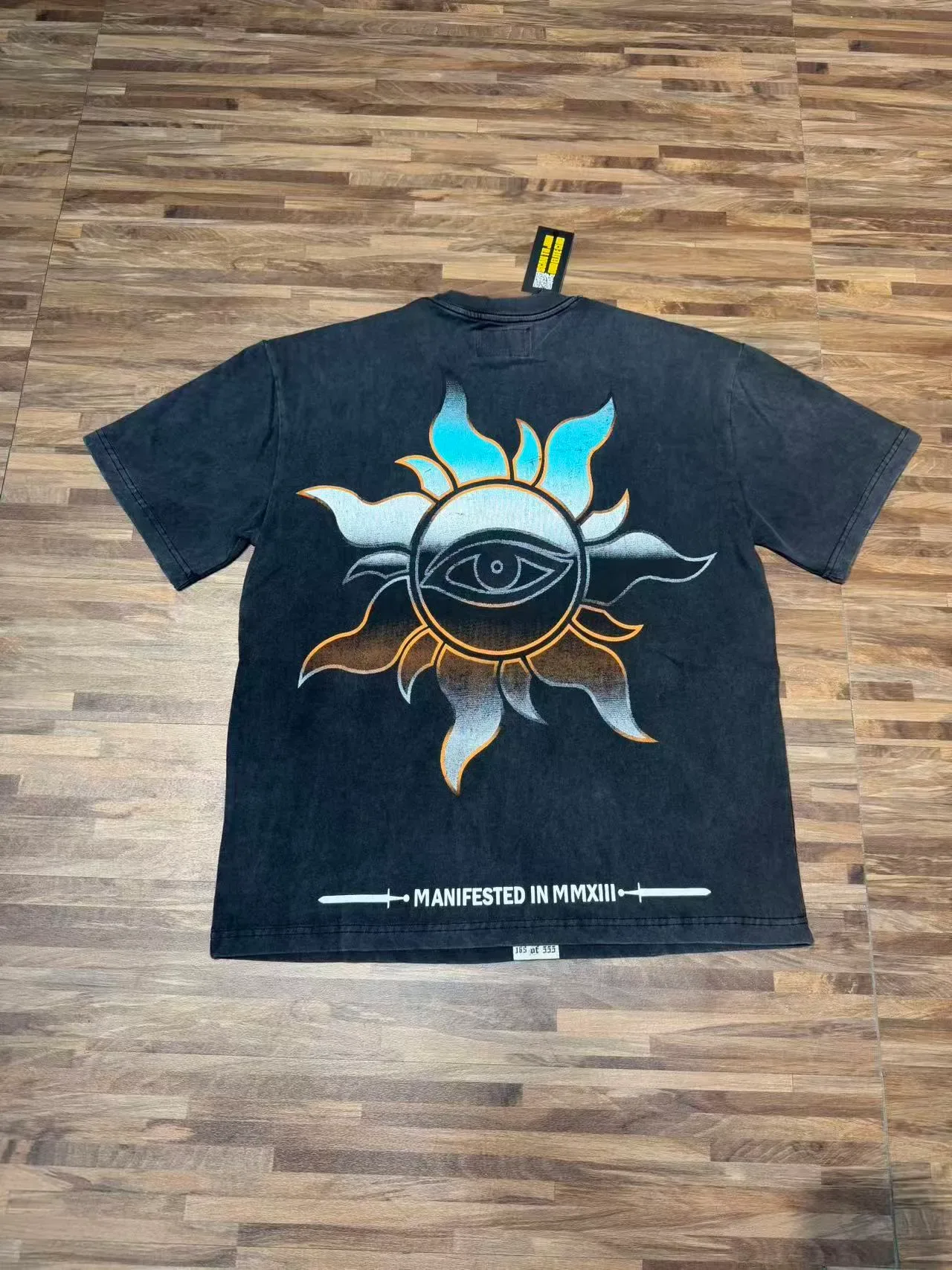 Godspeed Distressed Black Astronaut Combat Graphic T-Shirt 3
