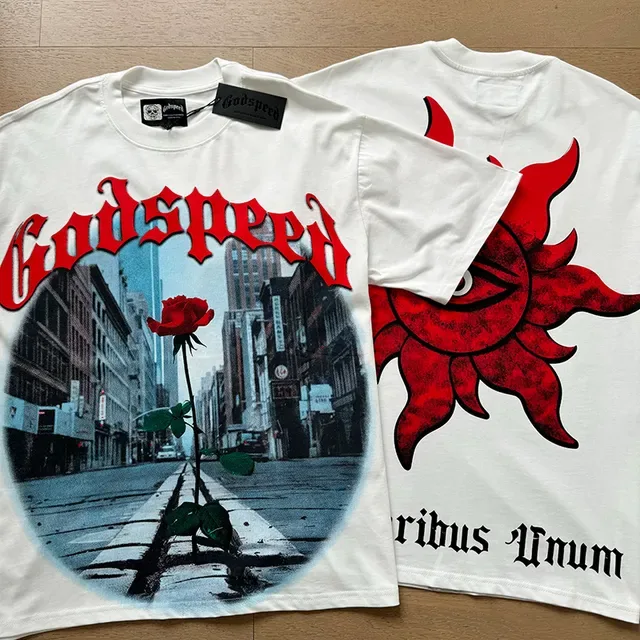 تيشيرت Godspeed بطبعة جرافيك على الوجهين 4