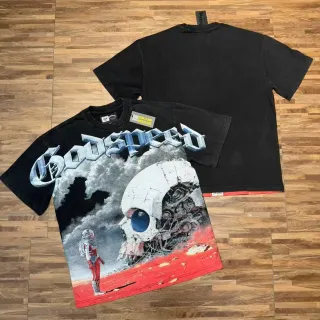 تي شيرت Godspeed أوفرسايز بطباعة جرافيك
