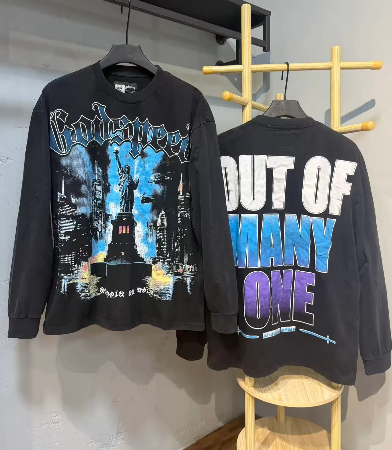 Godspeed Out of Many One Graphic Long-Sleeve T-Shirt 5