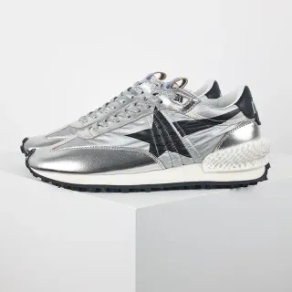 Golden Goose Runner 金属银 黑色星 生活方式运动鞋