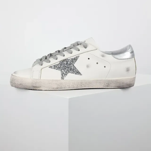 Golden Goose Superstar Off-White Glitter Star sneakers lifestyle 9