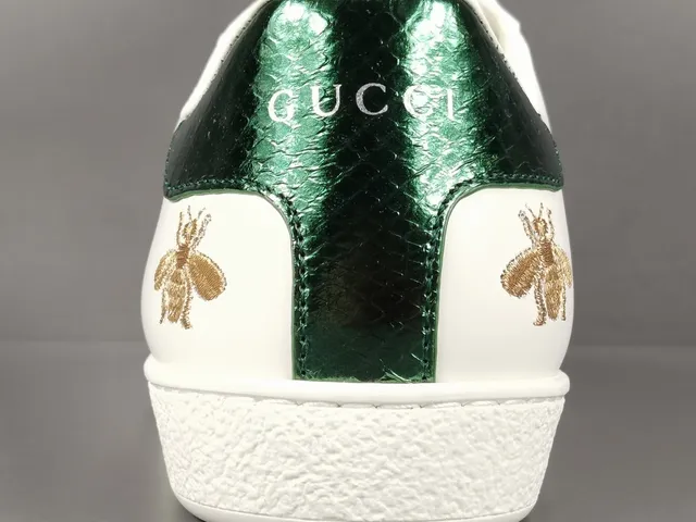 Gucci Ace Bee and Star Embroidered White Lifestyle Sneakers 5