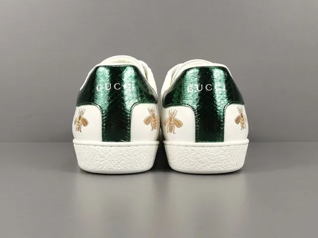 Gucci Ace Bee and Star Embroidered White Lifestyle Sneakers 18