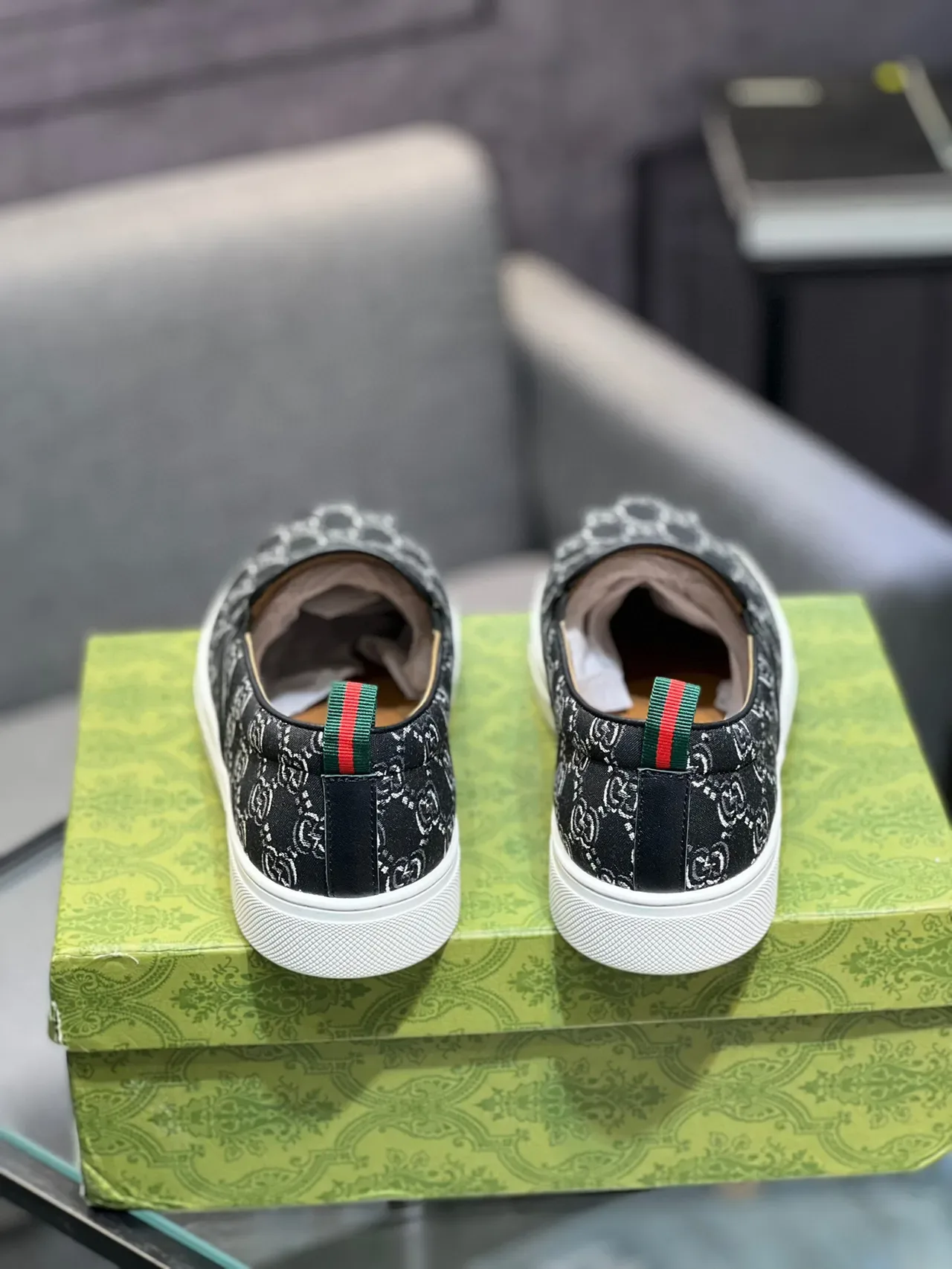 حذاء رياضي Gucci Ace GG Monogram Slip-On Lifestyle 4