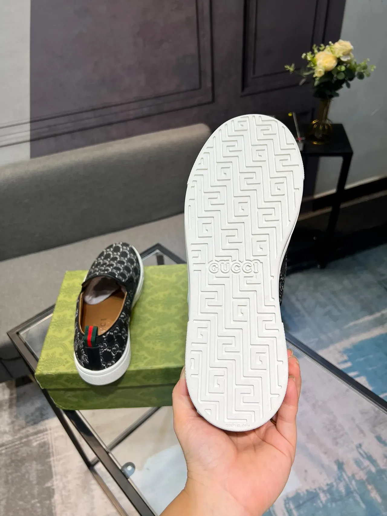 حذاء رياضي Gucci Ace GG Monogram Slip-On Lifestyle 5