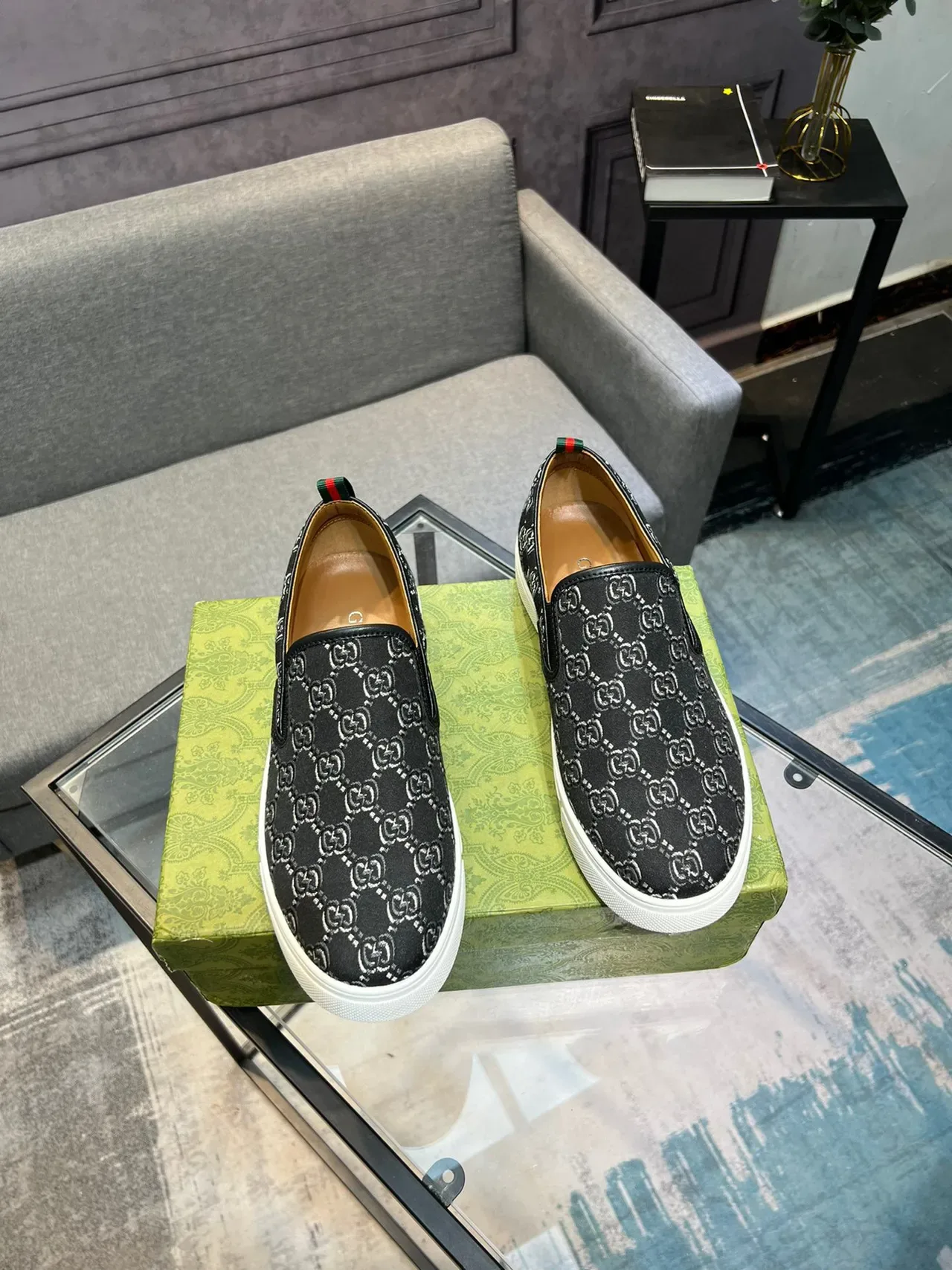 حذاء رياضي Gucci Ace GG Monogram Slip-On Lifestyle 6