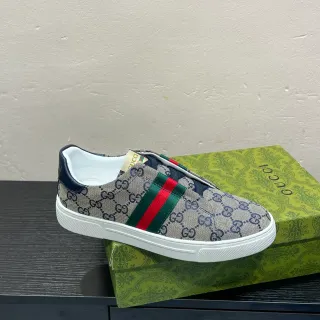 Gucci Ace GG Monogram Web Stripe Slip-On Lifestyle Sneakers