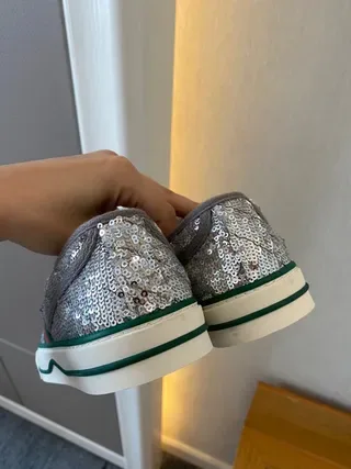 Gucci Ace Glitter Web Stripe Lifestyle Sneakers 3