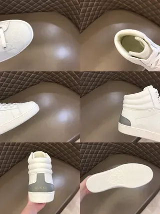 Gucci Ace High White Perforated Leather Lifestyle Sneakers 3