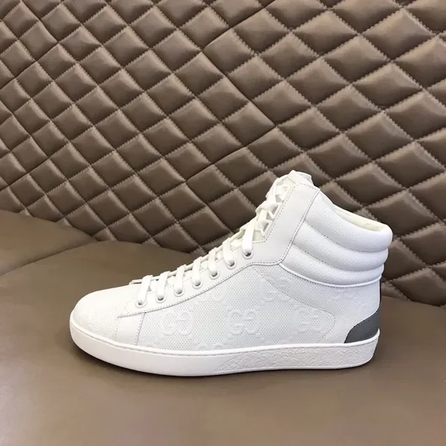 Gucci Ace High White Perforated Leather Lifestyle Sneakers 6