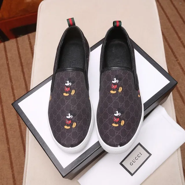 Gucci Ace Mickey Mouse GG Monogram Slip-On Loafers 3