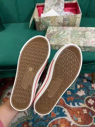 Gucci Ace Printed Canvas Web Stripe Lifestyle Sneakers 3
