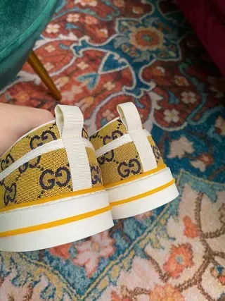 Gucci Ace Slip-On Red GG Monogram Lifestyle Sneakers 3