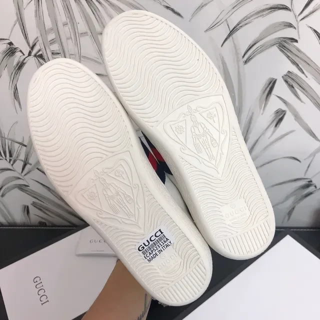 Gucci Ace Snake White Leather Lifestyle Sneakers 2