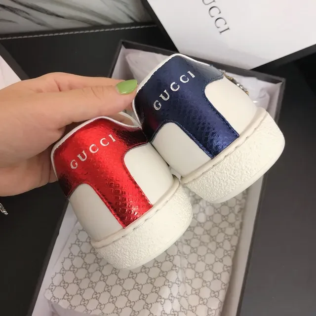 Gucci Ace Snake White Leather Lifestyle Sneakers 3