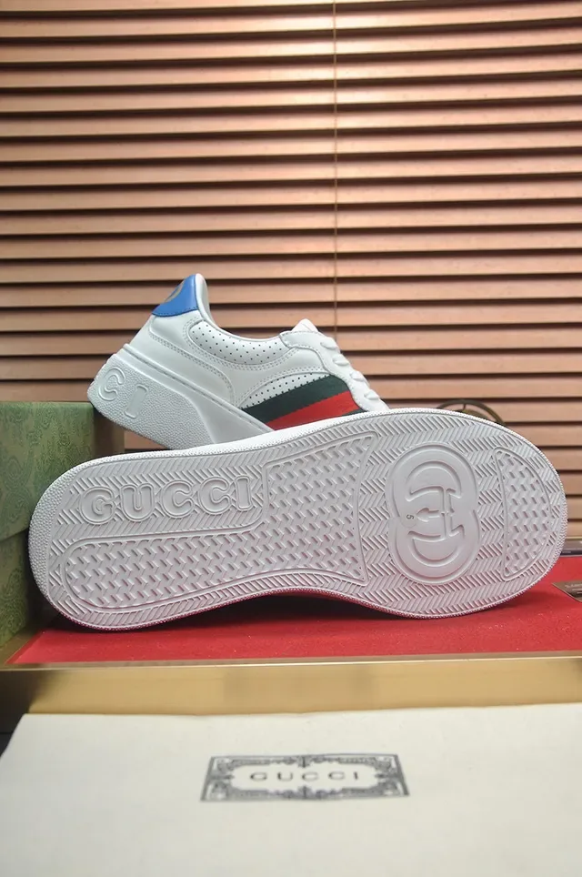 Gucci Ace Branco Verde Vermelho Web Plataforma Lifestyle Sneakers 7