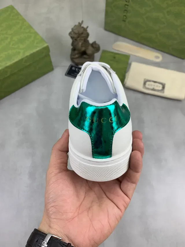 Gucci Ace Sneakers Lifestyle Blanc Vert Rouge Web Stripe 3