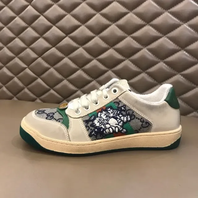 Gucci Beige Multicolor Floral-Embroidered GG Monogram Canvas Lifestyle Sneakers 2