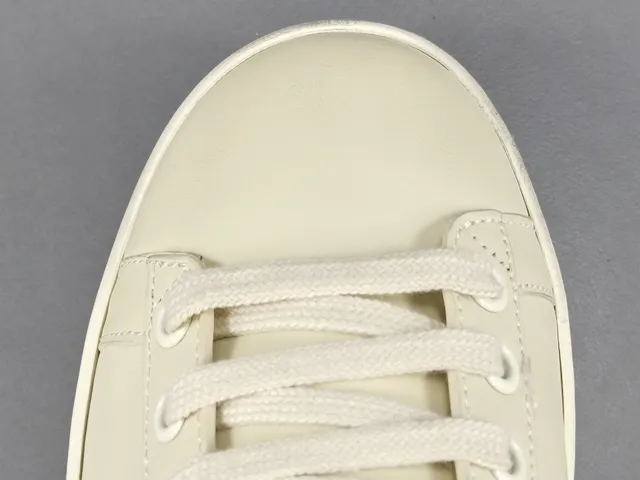 Gucci Beige Orange Leather Upper Flat Rubber Sole Lifestyle Sneakers 7