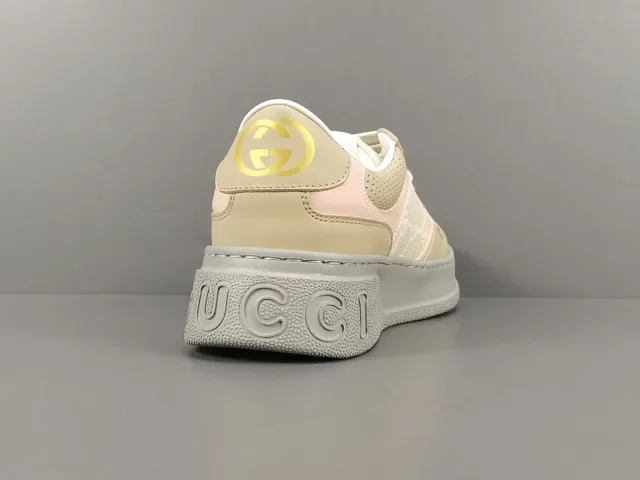 Gucci Beige Pink Chunky Platform Sole GG Monogram Textile Lifestyle Sneakers 14