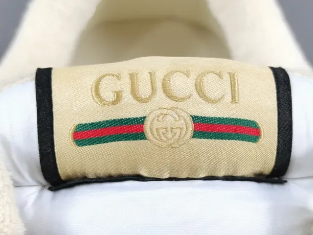 Gucci Beige Pink GG Monogram Canvas Color-Blocked Upper Lifestyle Sneakers 5