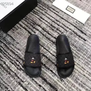 Gucci Disney Mickey Mouse GG Monogram Slipper