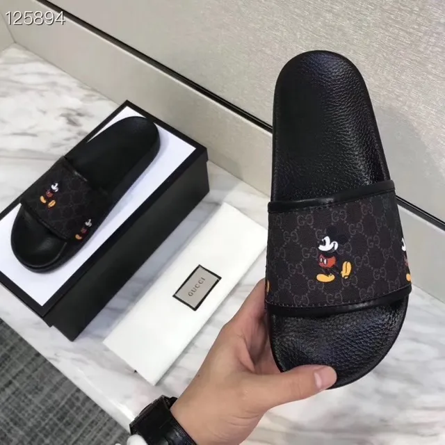 Gucci Disney Mickey Mouse GG Monogram Slipper 8