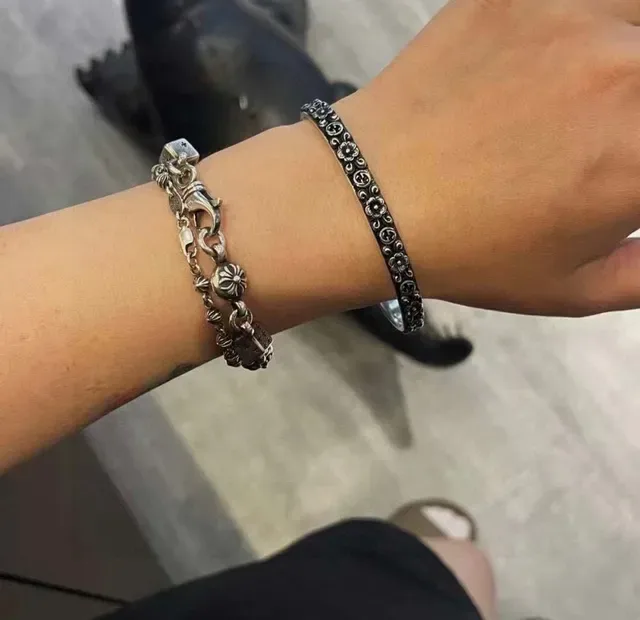Gucci Bracelet Manchette Ouvert Motif Floral GG 6
