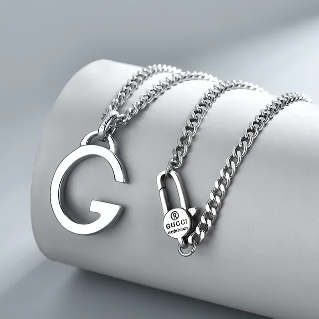 Gucci G-Logo Pendant Silver-Tone Ball Chain Necklace 2