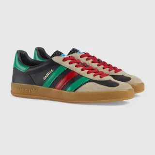 Gucci Gazelle أسود أخضر أحمر بيج حذاء رياضي أسلوب حياة