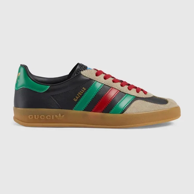 Gucci Gazelle Sneakers Lifestyle Noir Vert Rouge Beige 5