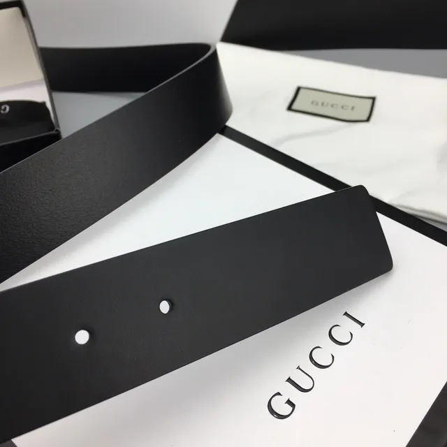 Gucci GG Marmont Black Leather Belt 7