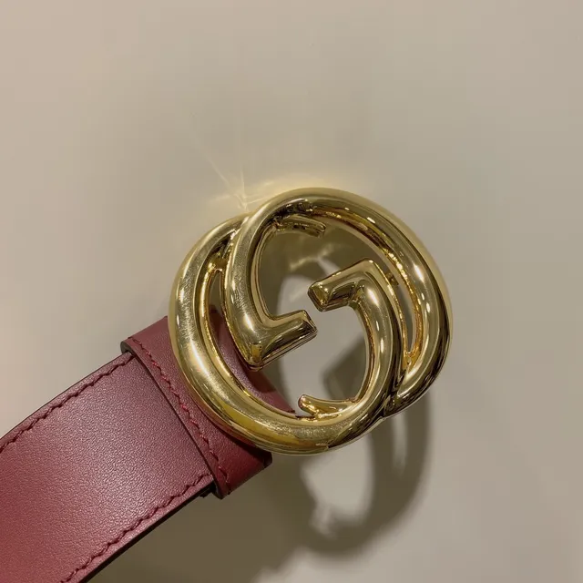 Gucci GG Marmont Ceinture en cuir bordeaux 6
