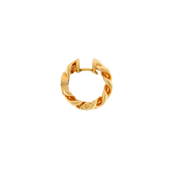 Gucci GG Marmont Chain-Link Gold-Tone Hoop Earrings 9