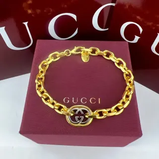 Gucci GG Marmont Gold-Tone Interlocking GG Bracelet