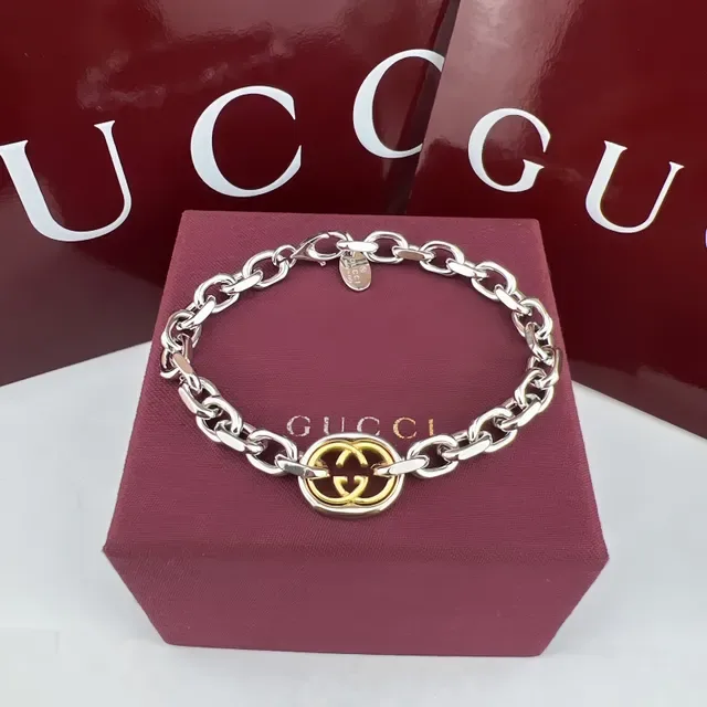 Gucci GG Marmont Gold-Tone Interlocking GG Bracelet 4