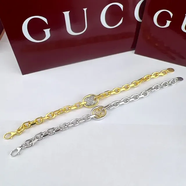 Gucci GG Marmont Gold-Tone Interlocking GG Bracelet 5