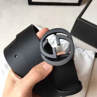Gucci GG Marmont Matte Black Leather Belt
